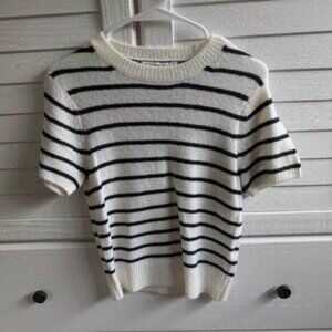 Abercrombie & Fitch short sleeve striped sweater